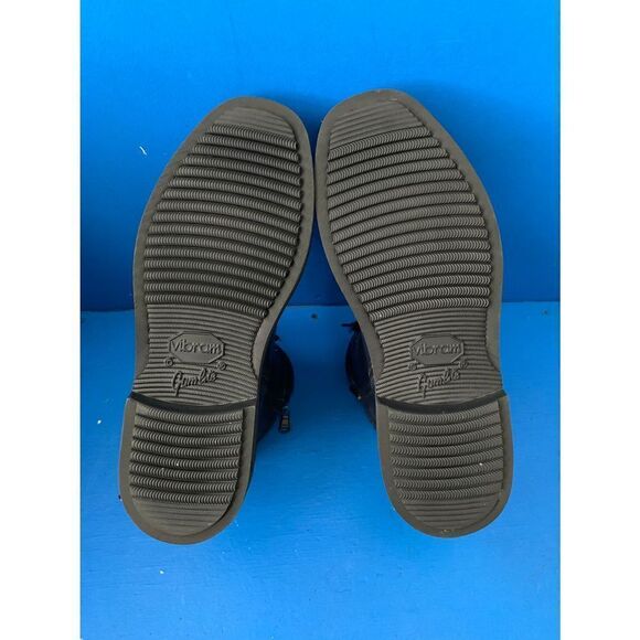 SANTONI EVEREST HIKING BOOT US 9.5 D DERBY BURNISHED NAVY ZIPPER - Picture 8 of 8